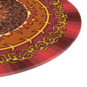 Fire Mandala Glass Cutting Board Snijplank (Hoek)