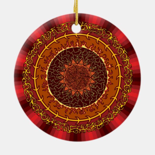 Fire Mandala Ornament (Achterkant)