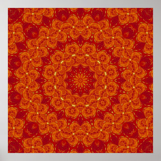 Fire Mandala Poster