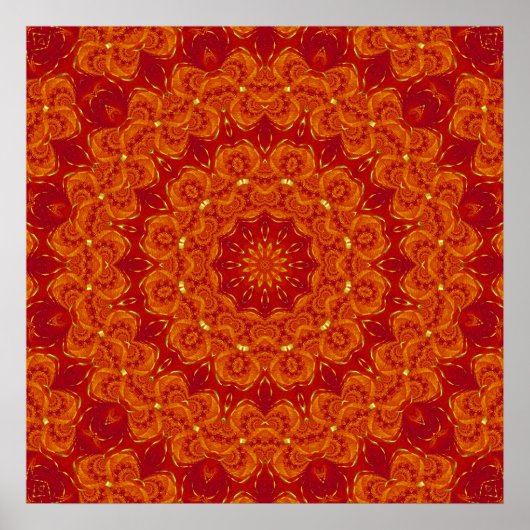 Fire Mandala Poster (Voorkant)