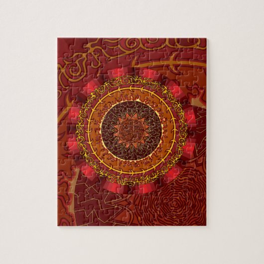 Fire Mandala Puzzle Legpuzzel (Verticaal)
