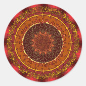 Fire Mandala Sticker (Voorkant)