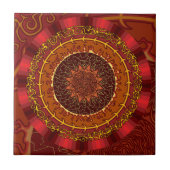 Fire Mandala Tegel Tegeltje (Voorkant)