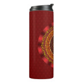 Fire Mandala Thermal Tumbler Thermosbeker (Gedraaid links)
