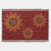 Fire Mandala Throw Blanket Deken (Voorkant)