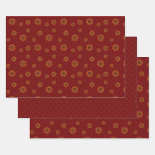 Fire Mandala Wrapping Papier Set Inpakpapier Vel