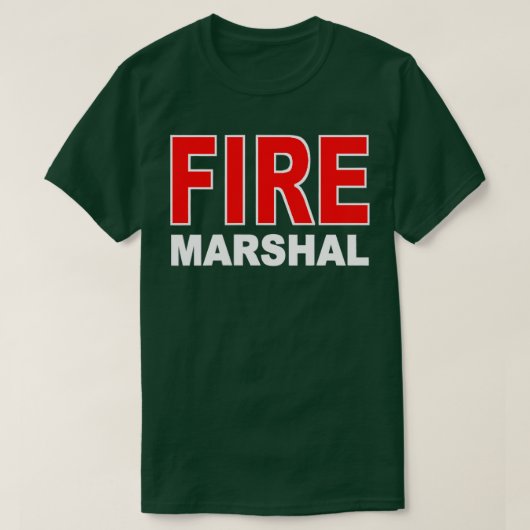FIRE MARSHAL INVESTIGATOR COMMISSARIS FIREFIGHTER T-SHIRT (Design voorkant)