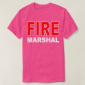 FIRE MARSHAL INVESTIGATOR COMMISSARIS FIREFIGHTER T-SHIRT (Design voorkant)
