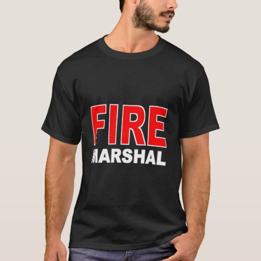 Fire Marshal Investigator Commissioner Firefighter T-shirt (Voorkant)