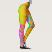 FIRE MULTI COLOR FANTASY BLOEMENONTWERP LEGGINGS (Rechts)