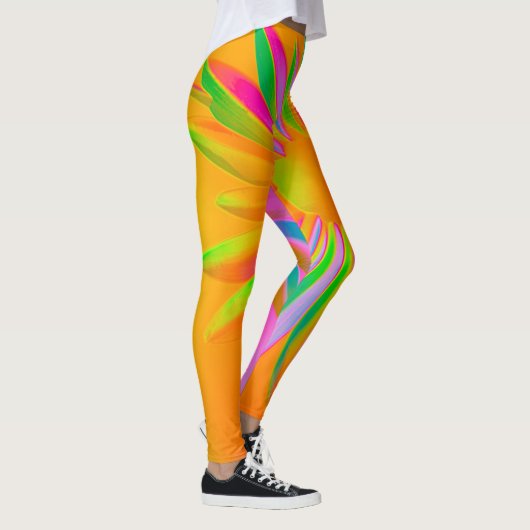 FIRE MULTI COLOR FANTASY BLOEMENONTWERP LEGGINGS (Rechts)
