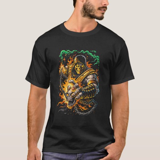 Fire Ninja (Scorpion Style) T-shirt (Voorkant)