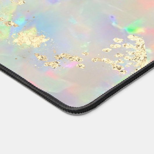 Fire Opaal Faux Chunky Glitter Bureaumat (Hoek)