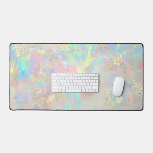 Fire Opaal Faux Chunky Glitter Bureaumat (Keyboard & Muis)