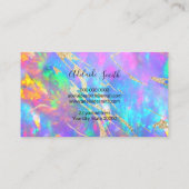 Fire Opaal Textuur Afspraakkaart Visitekaartje (Achterkant)