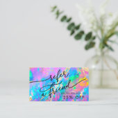 Fire Opaal Textuur Verwijzingskaart Visitekaartje (Staand voorkant)