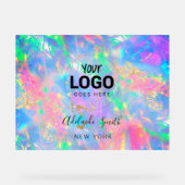 Fire opal achtergrond acryl bord (Voorkant)