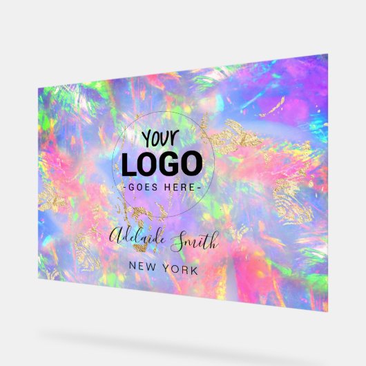 Fire opal achtergrond acryl bord (Hoek)