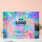 Fire opal achtergrond acryl bord (Huwelijk)