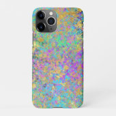 Fire Opal Gemstone Faux Gold Iridescent iPhone Hoesje (Achterkant)