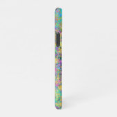 Fire Opal Gemstone Faux Gold Iridescent iPhone Hoesje (Rechterkant)