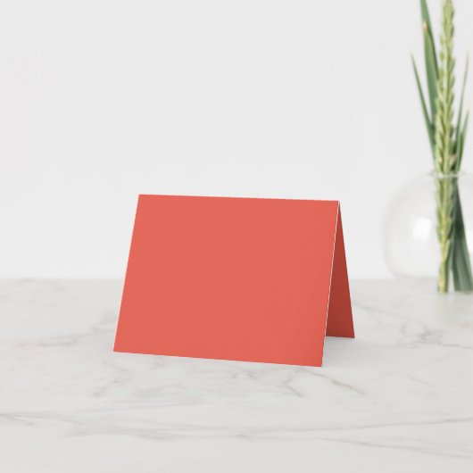 Fire Opal Gevouwen Dank u kaart –  (Voorkant)