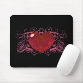 Fire Opal Heart Muismat (Met muis)