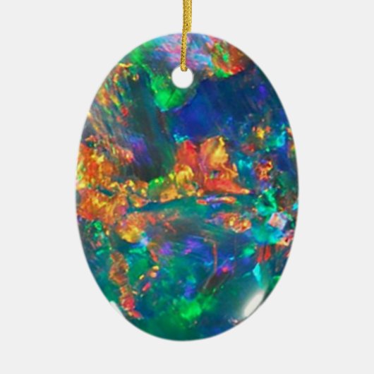 Fire Opal Keramisch Ornament (Voorkant)