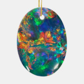 Fire Opal Keramisch Ornament (Achterkant)