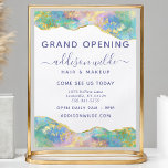 Fire Opal Modern Rainbow Gemstone Business Flyer<br><div class="desc">Fire Opal Modern Rainbow Gemstone Business Flyer. Perfect voor een schoonheidssalon,  haarstylist,  make-up kunstenaar of cosmetoloog.</div>