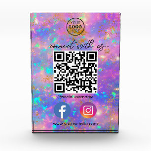 Fire Opal Neem contact met ons op QR Code Sociale  Fotoblokken