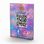 Fire Opal Neem contact met ons op QR Code Sociale  Fotoblokken (Rechts)