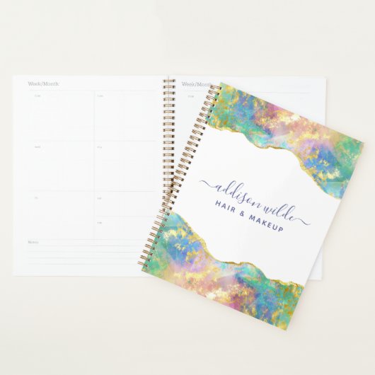 Fire opal Rainbow Gemstone Business Planner (Display)