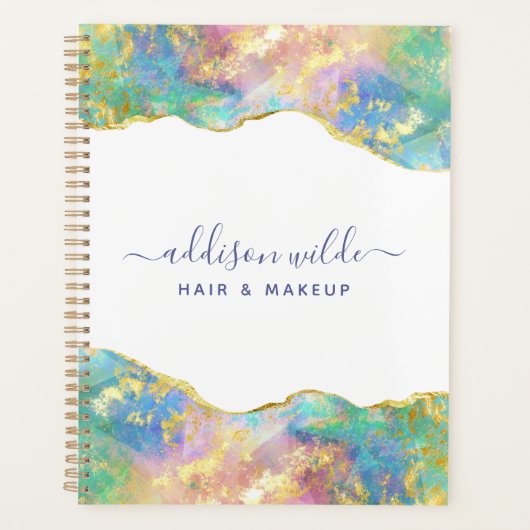 Fire opal Rainbow Gemstone Business Planner (Voorkant)