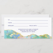Fire Opal Rainbow Gemstone Modern Gift Certificate (Achterkant)