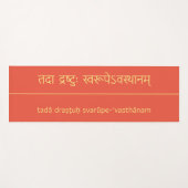 Fire Opal Red Yoga Sutra 1.3 Yogamat (Voorkant (horizontaal))