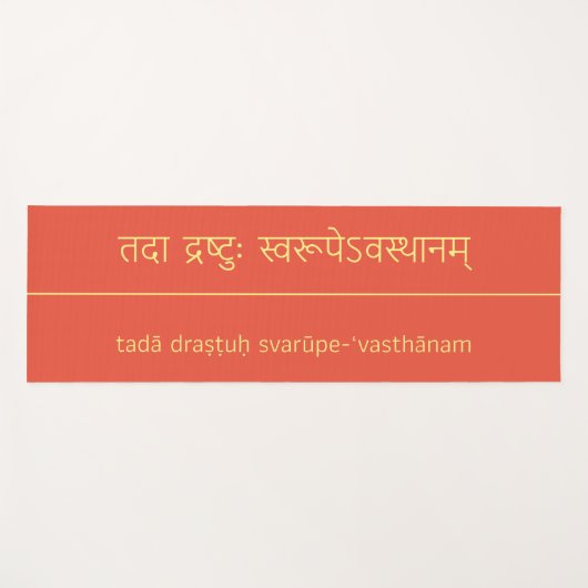 Fire Opal Red Yoga Sutra 1.3 Yogamat (Voorkant (horizontaal))