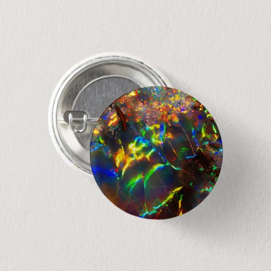 Fire Opal Ronde Button 3,2 Cm (Voorkant /achterkant)