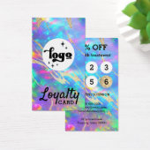 Fire Opal Stone Loyalty Card Visitekaartje (Bureau)
