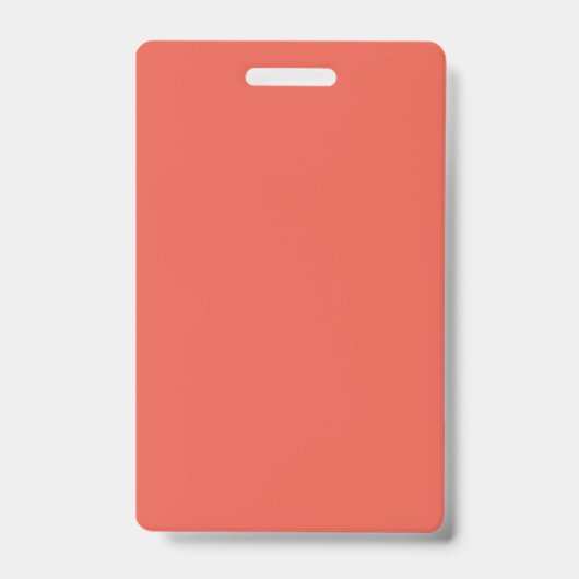 Fire Opal Verticale Event Badge – Aanpasbaar (Voorzijde)