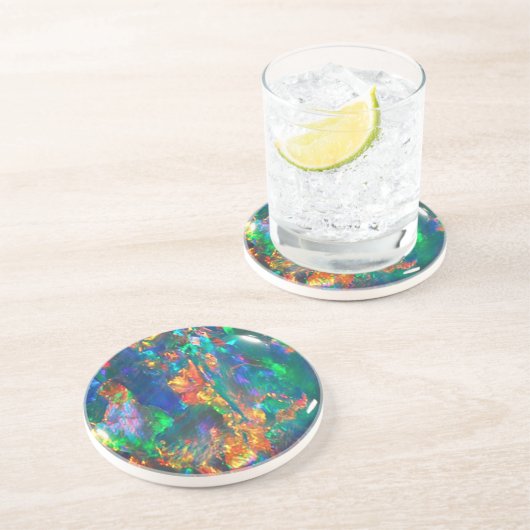 Fire Opal Zandsteen Onderzetter (Zijkant)