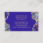 Fire Opals en Gold Glitzy Visitekaartje (Achterkant)