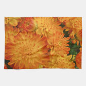 Fire Oranje Chrysanthema Theedoek (Horizontaal)