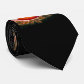 FIRE ORANJE GUITAR STROPDAS (Opgerold)