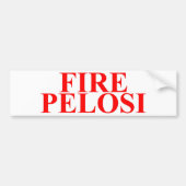 Fire Pelosi Bumpersticker (Voorkant)