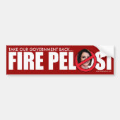 Fire Pelosi Bumpersticker (Voorkant)