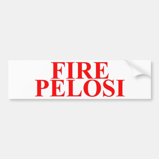 Fire Pelosi Bumpersticker (Voorkant)