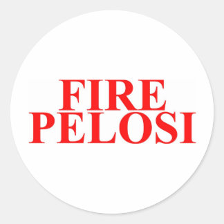 Fire Pelosi Ronde Sticker