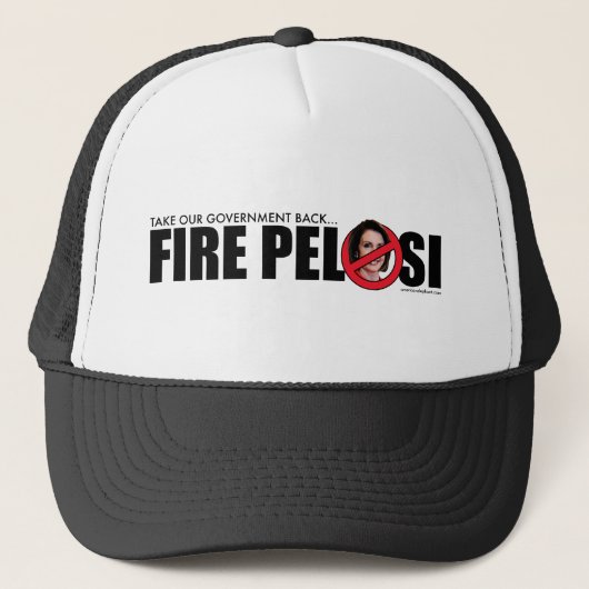 Fire Pelosi Trucker Pet (Voorkant)