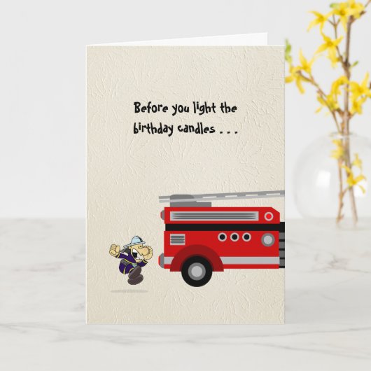 Fire permit needed for Birthday Candles? Kaart (Gele Bloem)